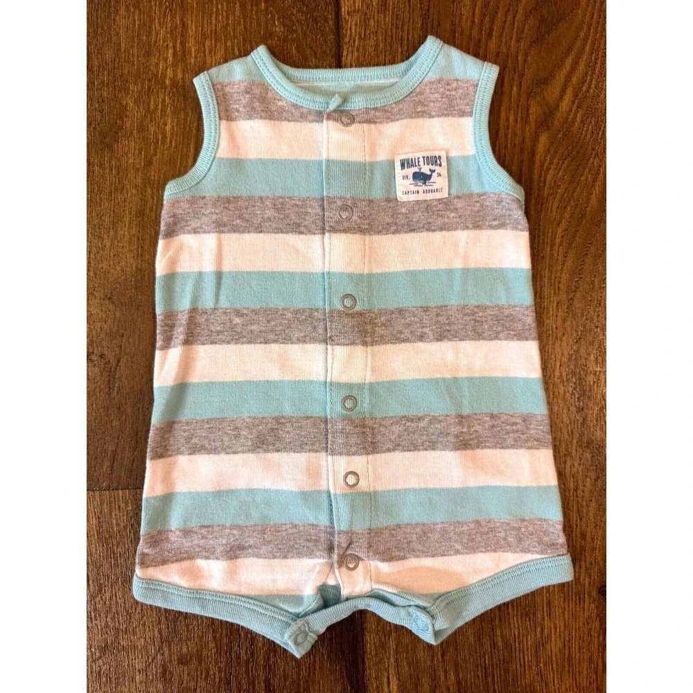 Carters‎ Baby Boy 3 Months Outfits Clothes Lot Bundle Rompers Shorts Guac Star